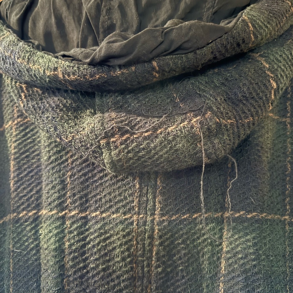 Free People Women's Textured Plaid Maxi Coat Size S/P With Belt $298 - Picture 9 of 9